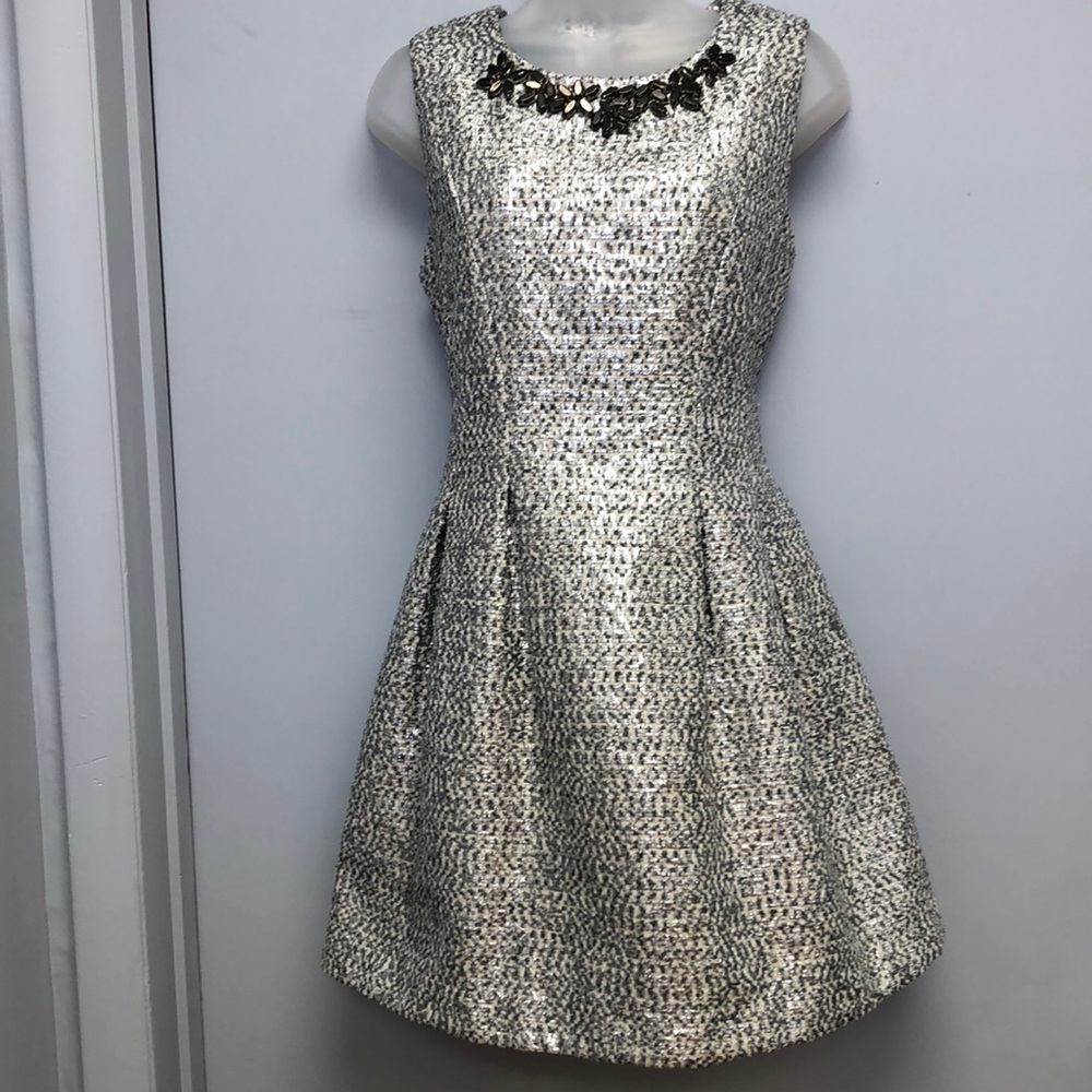 J.O.A. Los Angeles silver dress